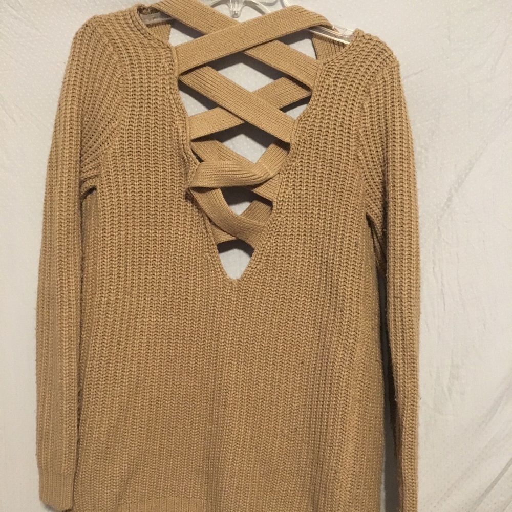Brown knitted cardigan